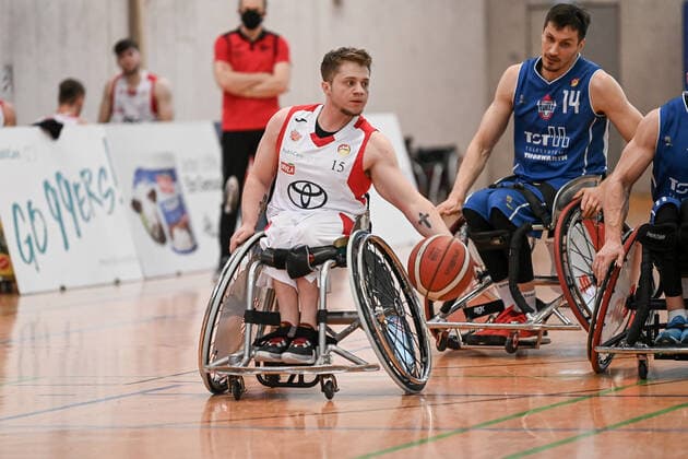 1 Wheelchair Basketball Bundesliga, RBC Koeln99ers vs Thuringia Bulls, 26 02 2022 Ryan Wright RBC Koeln99ers 15 , 1 Wheelchair Basketball Bundesliga, RBC Koeln99ers vs Thuringia Bulls on 26 02 2022 in Sporthalle Bergischer Ring, in Cologne North Rhine Westphalia Copyright: xBEAUTIFULxSPORTS Mueller-Laschetx