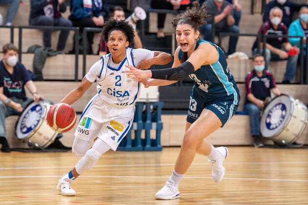 Basketball, Women, DBBL, Gisa Lions SV Halle - Eisvögel USC Freiburg