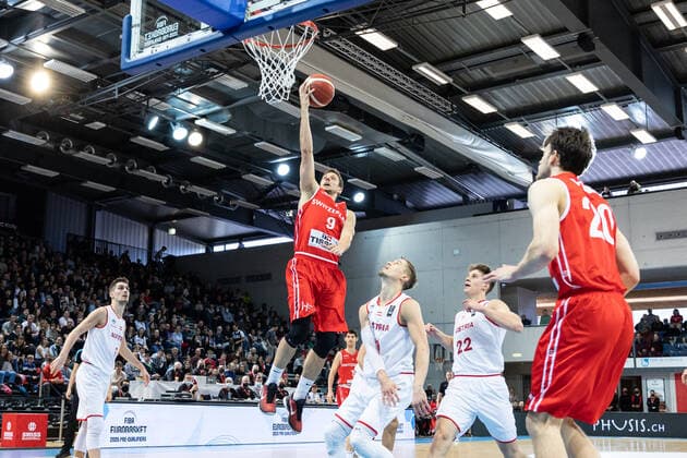 Basketball, European Championship Quali, Switzerland - Austria