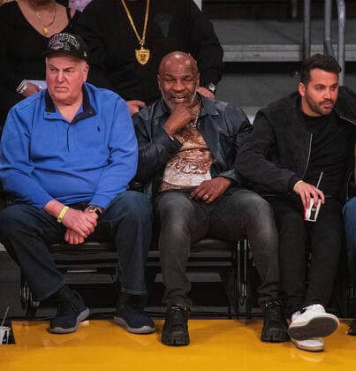 Basketball, NBA, Los Angeles Lakers - New Orleans Pelicans, Mike Tyson among the spectators