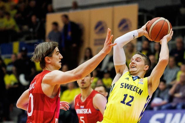 Basketball, World Cup Qualifier, Sweden - Croatia