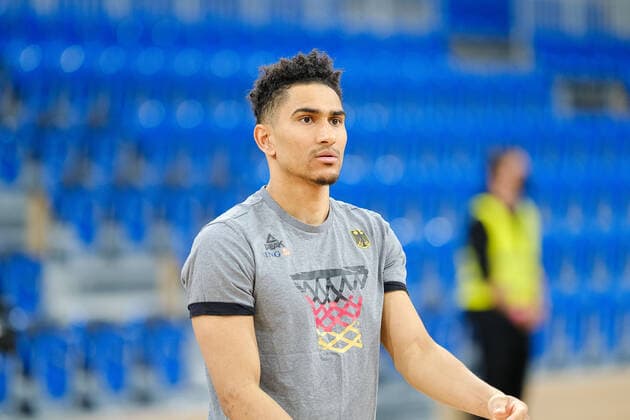 Maodo Lo Germany, 4 GER, Germany vs Israel, Basketball, World Cup Qualifers, 28 02 2022, GER, Germany vs Israel, Basketball, World Cup Qualifiers, 28 02 2022 Heidelberg Copyright: xEibner-Pressefotox EP_EER