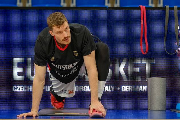 Andreas Obst Germany, 42 GER, Germany vs Israel, Basketball, World Cup Qualifers, 28 02 2022, GER, Germany vs Israel, Basketball, World Cup Qualifiers, 28 02 2022 Heidelberg Copyright: xEibner-Pressefotox EP_EER