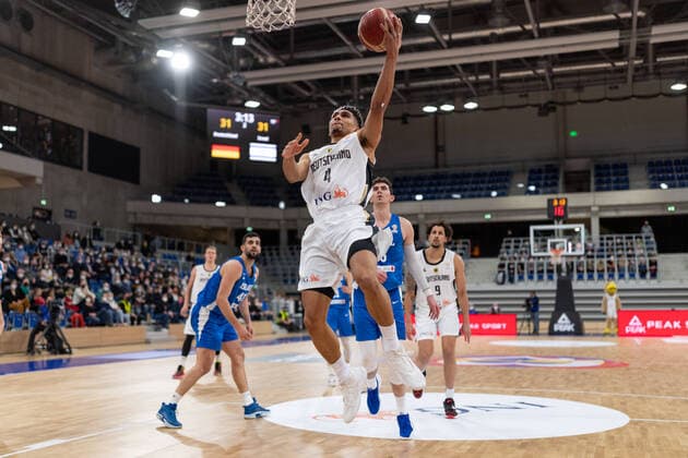 Basketball Heidelberg 28 02 2022 World Cup Qualifiers FIBA Basketball World Cup European Qualifiers Germany GER Israel ISR Maodo Lo Germany, No 04