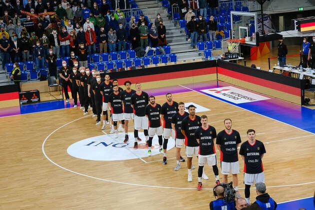 GER, Germany vs Israel, Basketball, World Cup Qualifers, 28 02 2022, GER, Germany vs Israel, Basketball, World Cup Qualifiers, 28 02 2022 Heidelberg Copyright: xEibner-Pressefotox EP_EER
