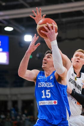 Jake Cohen Israel, 15 GER, Germany vs Israel, Basketball, World Cup Qualifers, 28 02 2022, GER, Germany vs Israel, Basketball, World Cup Qualifiers, 28 02 2022 Heidelberg Copyright: xEibner-Pressefotox EP_EER