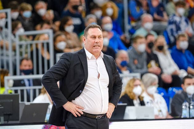Guy Goodes Israel, Head Coach GER, Germany vs Israel, Basketball, World Cup Qualifers, 28 02 2022, GER, Germany vs Israel, Basketball, World Cup Qualifiers, 28 02 2022 Heidelberg Copyright: xEibner-Pressefotox EP_EER