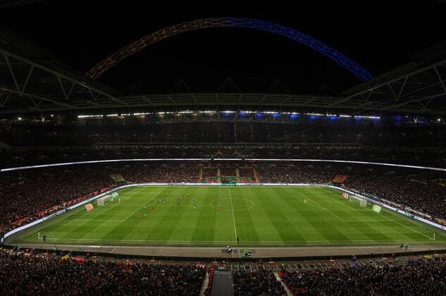 Mandatory Credit: Photo by Paul Currie Shutterstock (12820910sd) General view showing Carabao branding and advertising Chelsea v Liverpool, EFL Carabao Cup, Final, Football, Wembley Stadium, London, UK - 27 Feb 2022 EDITORIAL USE ONLY No use with unauthorised audio, video, data, fixture lists, club league logos or live services. Online in-match use limited to 120 images, no video emulation. No use in betting, games or single club league player publications. Chelsea v Liverpool, EFL Carabao Cup, Final, Football, Wembley Stadium, London, UK - 27 Feb 2022 EDITORIAL USE ONLY No use with unauthorised audio, video, data, fixture lists, club league logos or live services. Online in-match use limited to 120 images, no video emulation. No use in betting, games or single club league player publications. Copyright: xPaulxCurrie Shutterstockx 12820910sd