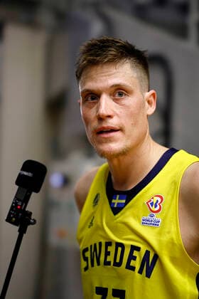 220228 Jonas Jerebko of Sweden during the FIBA World Cup Qualifier game between Sweden and Croatia on February 28, 2022 in Norrköping,  Copyright: PETERxHOLGERSSON BB220228PH072