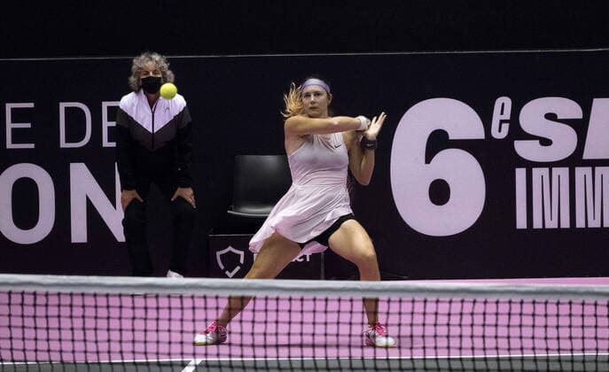 Stefanie VOEGELE (SUI) - Open 6eme sens MÃ tropole de Lyon, Lyon 28 02 2022 TENNIS : Open 6eme Sens Lyon Metropole - Lyon - 28 02 2022 SandrineThesillat Panoramic 