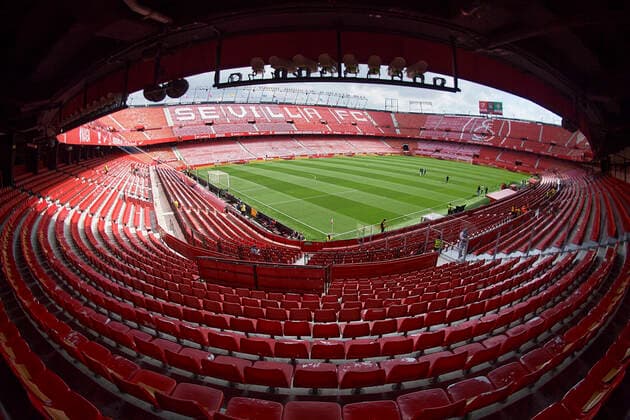 Sevilla FC v Real Betis - La Liga Santander General view Stadium Sanchez Pizjuan prior the La Liga Santander match between Sevilla FC and Real Betis at Estadio Ramon Sanchez Pizjuan on February 27, 2022 in Seville, Spain. Seville Spain  Copyright: xJosexBretonx originalFilename:breton-sevillaf220227_np9Mc.jpg