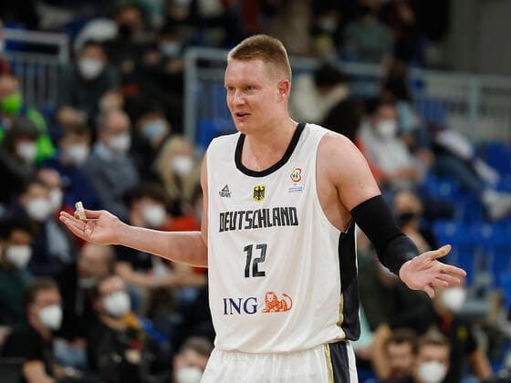 28 02 2022, Germany vs Israel, FIBA Basketball World Cup Qualifiers, Group D, GER, Heidelberg, SNP dome, Picture from the left side , Robin Benzing Germany Copyright: HMBxMedia xHeikoxBecker