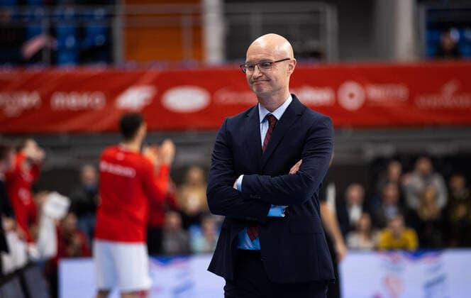28.02.2022, Lublin. Basketball World Cup European Qualifiers. Poland VS Estonia 70:68. On the photo head coach of Estonia Jukka Toijala. Photo Tairo Lutter, Postimees Lublin Lublin Poland 1TL28FEB22A222  Copyright: xTairoxLutterx Jukka Toijala