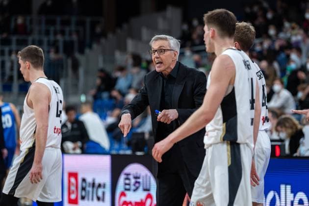 Basketball Heidelberg 28 02 2022 World Cup Qualifiers FIBA Basketball World Cup European Qualifiers Germany GER Israel ISR Gordon Herbert Germany, national coach