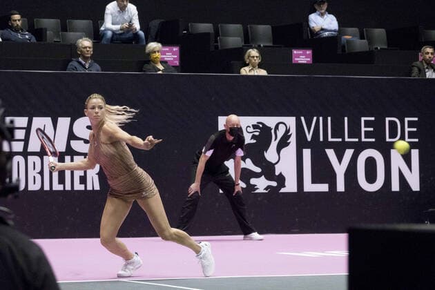 Camilia Giorgi (ITA) - Open 6eme sens MÃ tropole de Lyon, Lyon 01 03 2022 - Photo Sandrine Thesillat Panoramic TENNIS : Open 6eme sens MÃ tropole de Lyon - 01 03 2022 SandrineThesillat Panoramic 