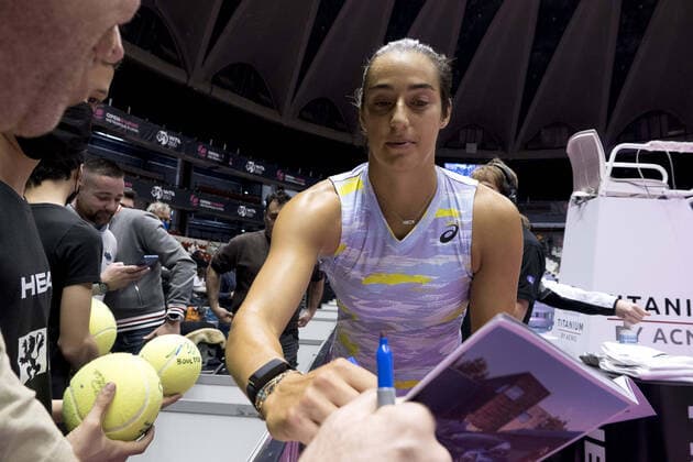 Caroline Garcia (FRA)- Open 6eme sens MÃ tropole de Lyon, Lyon 01 03 2022 - Photo Sandrine Thesillat Panoramic TENNIS : Open 6eme sens MÃ tropole de Lyon - 01 03 2022 SandrineThesillat Panoramic 