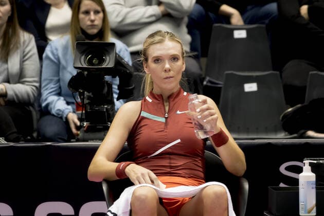 Katie BOULTER (GBR) - Open 6eme sens MÃ tropole de Lyon, Lyon 02 03 2022 - TENNIS : Katie BOULTER vs Anna BONDAR - Open 6eme Sens Lyon Metropole - Lyon - 02 03 2022 SandrineThesillat Panoramic 