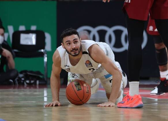 Hamburgs 3 DiLEO Basketball, FC Bayern Hamburg, on 2 03 2022, Basketball Bundesliga, FC Bayern Munich Basketball Hamburg Towers, 2021 2022 season, in Munich, A U D I D O M E, Germany Source Copyright Credit Oryk HAIST xx