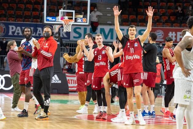 Vladimir Lucic 11 FC Bayern waves, FC Bayern Basketball vs Hamburg Towers, easyCredit BBL, 02 03 2022 Munich Bavaria Germany Copyright: xkolbert-press UlrichxGamelx