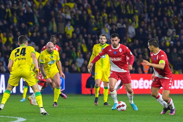 Kevin Volland ( 31 - Monaco ) - FOOTBALL : Nantes vs Monaco - Coupe de France - 02 03 2022 FedericoPestellini Panoramic 