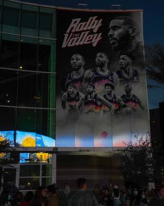 Phoenix, Arizona, March 2nd 2022: View outside Footprint center during the National Basketball Association game between the Portland Trail Blazers and the Phoenix Suns ath Footprint Center in Phoenix, Arizona. Edwin Rodriguez SPP Portland Trailblazers v Phoenix Suns - NBA, Basketball Herren, USA - FootPrint Center 