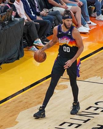 Phoenix, Arizona, March 2nd 2022: JaVale McGee ( 00 Phoenix Suns) Dribbles the ball during the National Basketball Association game between the Portland Trail Blazers and the Phoenix Suns ath Footprint Center in Phoenix, Arizona. Edwin Rodriguez SPP Portland Trailblazers v Phoenix Suns - NBA, Basketball Herren, USA - FootPrint Center 