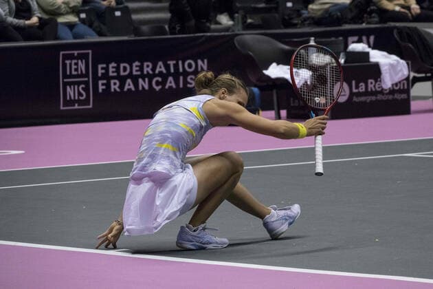 Viktorija GOLUBIC (SUI) - Open 6eme sens MÃ tropole de Lyon, Lyon 03 03 2022 - Photo Sandrine Thesillat Panoramic TENNIS : Open 6eme Sens Lyon Metropole - 03 03 2022 SandrineThesillat Panoramic 