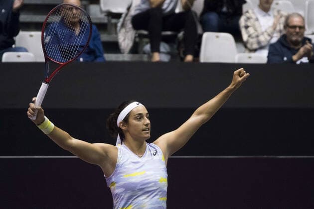 Caroline GARCIA (FRA) - Open 6eme sens MÃ tropole de Lyon, Lyon 03 03 2022 - TENNIS : Caroline GARCIA vs Martina TREVISAN - Open 6eme Sens Lyon Metropole - Lyon - 03 03 2022 SandrineThesillat Panoramic 