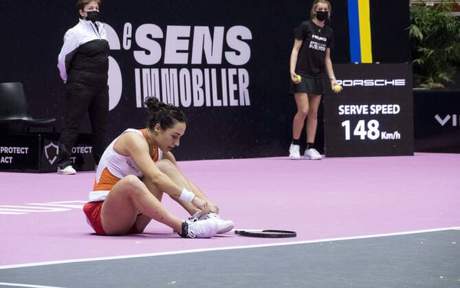 Martina TREVISAN (ITA) - Open 6eme sens MÃ tropole de Lyon, Lyon 03 03 2022 - TENNIS : Caroline GARCIA vs Martina TREVISAN - Open 6eme Sens Lyon Metropole - Lyon - 03 03 2022 SandrineThesillat Panoramic 