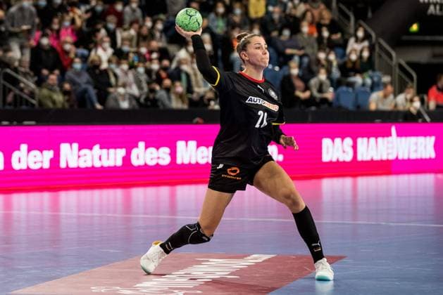 EHF EURO Qualification Germany Netherlands Women 03 03 2022 Emily Boelk Germany, 20 EHF EURO Qualification Germany Netherlands Women YAYLA Arena, Krefeld 03 03 2022 Copyright: xBEAUTIFULxSPORTS Wunderlx