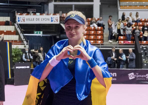 Dayana YASTREMSKA (UKR) - Open 6eme sens MÃ tropole de Lyon, Lyon 03 03 2022 - TENNIS : Dayana YASTREMSKA vs Cristina BUCSA - Open 6eme Sens Lyon Metropole - Lyon - 03 03 2022 SandrineThesillat Panoramic 