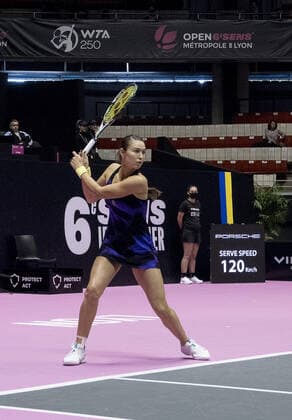 Vitalia DIATCHENKO (Rus) - Open 6eme sens MÃ tropole de Lyon, Lyon 04 03 2022 - Photo Sandrine Thesillat Panoramic TENNIS : Open 6eme Sens Lyon Metropole - 04 03 2022 SandrineThesillat Panoramic 