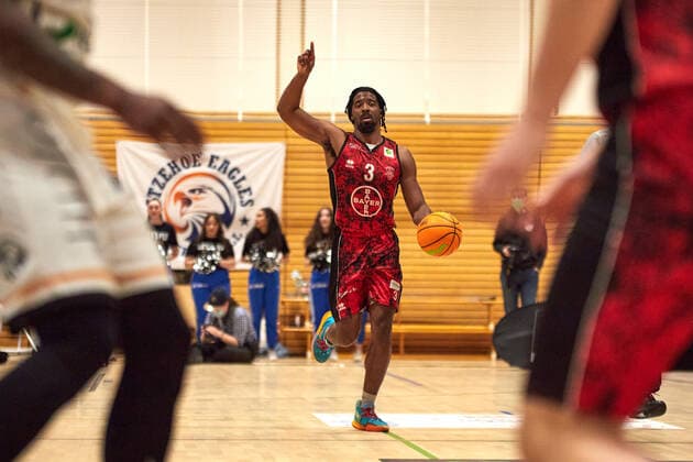 Quentin Goodin Bayer Giants Leverkusen 03 Itzehoe Eagles vs Bayer Giants Leverkusen, ProA, 2 Barmer Basketball, Bundesliga, Spielzeit 2021 2022, 27 Spieltag, 04 03 2022 Photo EIBNER Stephanie Zerbe Itzehoe Eagles vs Bayer Giants Leverkusen, ProA, 2 Barmer Basketball, Bundesliga, Spielzeit 2021 2022, 27 Spieltag, 04 03 2022 Brokdorf Copyright: xStephaniexZerbe xEibner-Pressefox EP_SZE