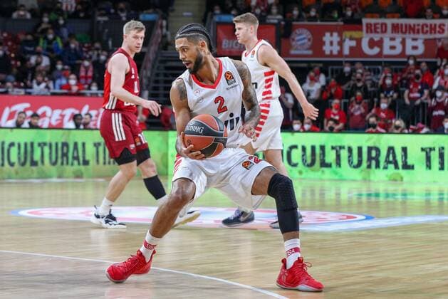 Tyler Dorsey 2 Olympiakos Piraeus , FC Bayern Basketball vs Olympiakos Piraeus, Euroleague, 04 03 2022 Munich Bavaria Germany Copyright: xkolbert-press ChristianxKolbertx