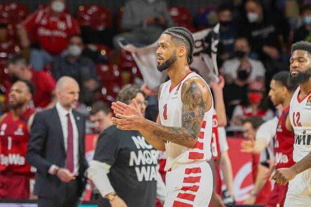Tyler Dorsey 2 Olympiakos Piraeus , FC Bayern Basketball vs Olympiakos Piraeus, Euroleague, 04 03 2022 Munich Bavaria Germany Copyright: xkolbert-press ChristianxKolbertx