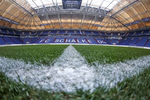 05 03 2022, Football, 2021 2022 season, 2 Bundesliga, 23 match day, FC Schalke 04 Hansa Rostock, feature shot at FC Schalke 04s Veltins Arena Photo Tim Rehbein RHR FOTO Gelsenkirchen Veltins Arena NRW Germany xRHR FOTO TRx