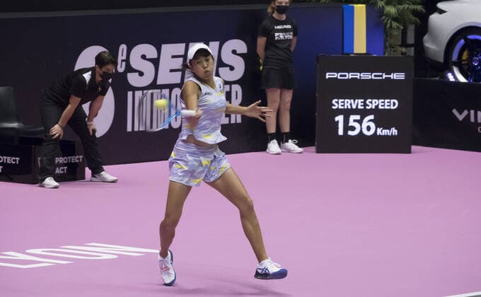 Shuai ZHANG (CHN) TENNIS : Open 6eme sens Metropole de Lyon - 05 03 2022 SandrineThesillat Panoramic 