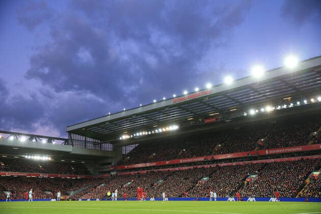 Premier League Liverpool gegen West Ham United 5. März 2022 Premier League Liverpool gegen West Ham United eine Gesamtansicht der Kenny Dalglish-Tribüne in Anfield Foto Simon Stacpoole Offside Liverpool UK  Copyright: xSimonxStacpoolexOffside