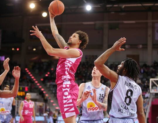 Michael Kessens Telekom Baskets Bonn vs HAKRO Merlins Crailsheim easyCredit BBL 1 Bundesliga , 2021 2022 season , Main round 23 matchday
