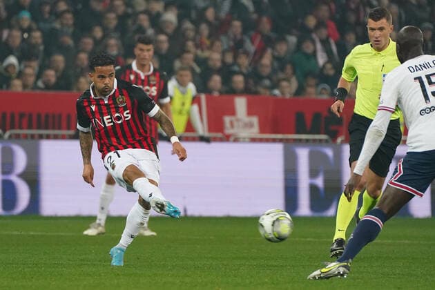 Justin Kluivert (OGC Nice) FOOTBALL : OGC Nice vs PSG - Ligue 1 Uber Eats - Nice - 05 03 2022 NorbertScanella Panoramic 