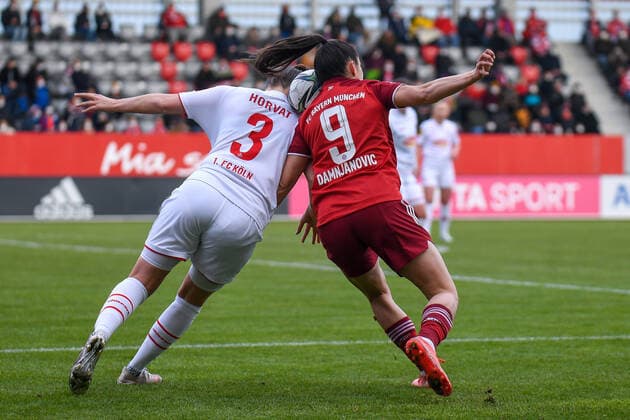 Sport Themen der Woche KW09 Sport Bilder des Tages v.li.: Sabrina Horvat (Köln, 3) Jovana Damnjanovic (FC Bayern München, FCB, 9) im Zweikampf, Duell, duel, tackle, Dynamik, Action, Aktion, 06.03.2022, München (Deutschland), Fussball, Flyeralarm Frauen-Bundesliga, FC Bayern München - 1. FC Köln, DFB DFL REGULATIONS PROHIBIT ANY USE OF PHOTOGRAPHS AS IMAGE SEQUENCES AND OR QUASI-VIDEO. *** v li Sabrina Horvat Cologne, 3 Jovana Damnjanovic FC Bayern Munich, FCB, 9 in duel, duel, tackle, dynamic, action, action, 06 03 2022, Munich Germany , Football, Flyeralarm Frauen Bundesliga, FC Bayern Munich 1 FC Cologne, DFB DFL REGULATIONS PROHIBIT ANY USE OF PHOTOGRAPHS AS IMAGE SEQUENCES AND OR QUASI VIDEO xslx