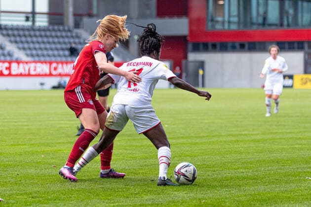 FC Bayern Muenchen Women vs 1 FC Koeln, Football, Women Bundesliga, 15 Matchday, Season 2021 2022, 06 03 2022 DFL DFB REGULATES PROHIBIT ANY USE OF PHOTOGRAPHS as IMAGE SEQUENCES and or QUASI VIDEO FC Bayern Muenchen Women vs 1 FC Koeln, Football, Women Bundesliga, 15 Matchday, Season 2021 2022, 06 03 2022 Muenchen Copyright: xEibnerxPressefotox xHeikexFeinerx EP_HFR