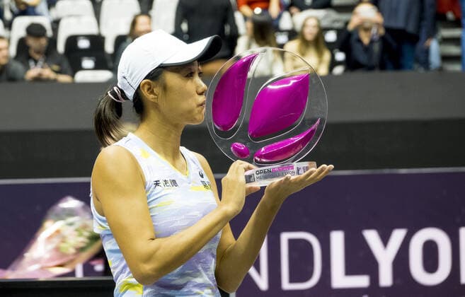 Shuai Zhang (CHN) remporte la finale du tournoi de Lyon - Open 6eme sens MÃ tropole de Lyon TENNIS : Open 6eme sens Metropole de Lyon - 06 03 2022 SandrineThesillat Panoramic 