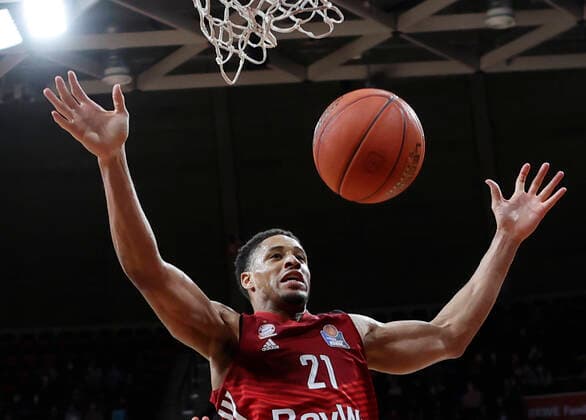 06 03 2022, BBL, FC Bayern Muenchen vs Brose Bamberg, Audi Dome Muenchen, basketball, sports, in picture Augustine Rubit FCB Basketball