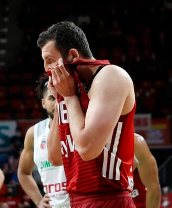 06 03 2022, BBL, FC Bayern Muenchen vs Brose Bamberg, Audi Dome Muenchen, basketball, sports, in picture Paul Zipser FCB Basketball