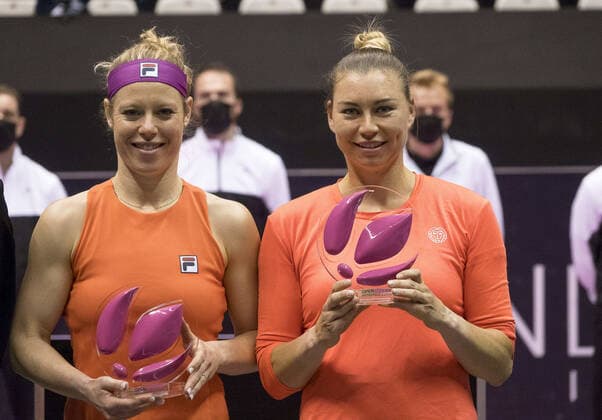 Laura SIEGEMUND (GER) Vera ZVONAREVA (RUS) remportent la finale double du tournoi de Lyon TENNIS : Open 6eme sens Metropole de Lyon - 06 03 2022 SandrineThesillat Panoramic 