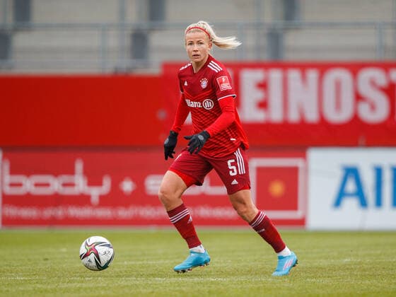 Bavarias 5 Hanna GLAS womens soccer, FC Bayern Koeln, on 6 03 2022 womens soccer Bundesliga, FC Bayern Munich 1 FC Cologne 6 0, 2021 2022 season, in Munich, F C B A Y E R N C A M P U S, Germany Source Copyright Credit Oryk HAIST xx