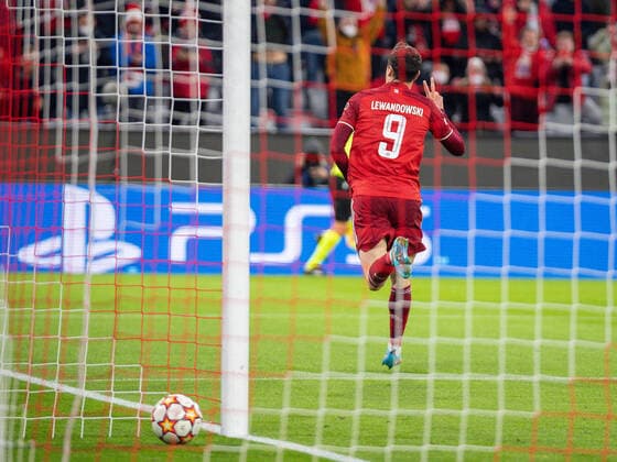 Goal to 3 0 by Robert Lewandowski FC Bayern Muenchen, 09 , Hat trick, GER, FC Bayern Muenchen vs FC Red Bull Salzburg, Football, Champions League, Round of 16, Second leg, Match time 2021 2022, 08 03 2022, GER, FC Bayern Muenchen vs FC Red Bull Salzburg, Football, Champions League, Round of 16, Second leg, Match time 2021 2022, 08 03 2022 Muenchen Copyright: xEibner-Pressefoto SaschaxWaltherx EP_EER