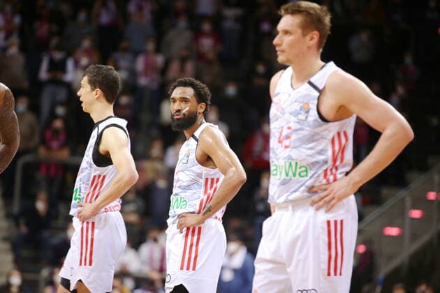 Telekom Baskets Bonn vs Vladimir Lucic, Darrun Hilliard, Leon Radosevics FC Bayern München easyCredit BBL 1 Bundesliga , 2021 2022 season , Main Round Matchday 24