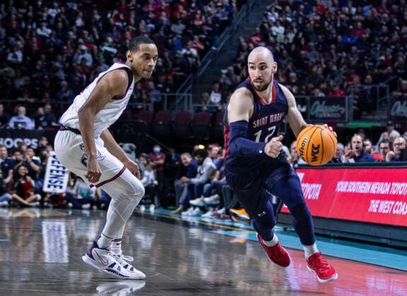 Basketball, NCAA College, Gonzaga Bulldogs - Saint Mary Gaels